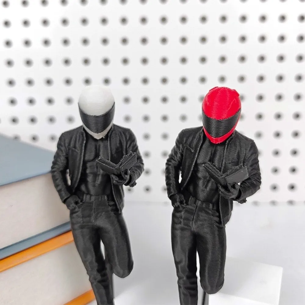 Cool Biker Motorcycle Rider Bookends Funny 3D Printed Motorcycle Rider Bookmarks Decoration Racing Driver Bookmarks Stationery