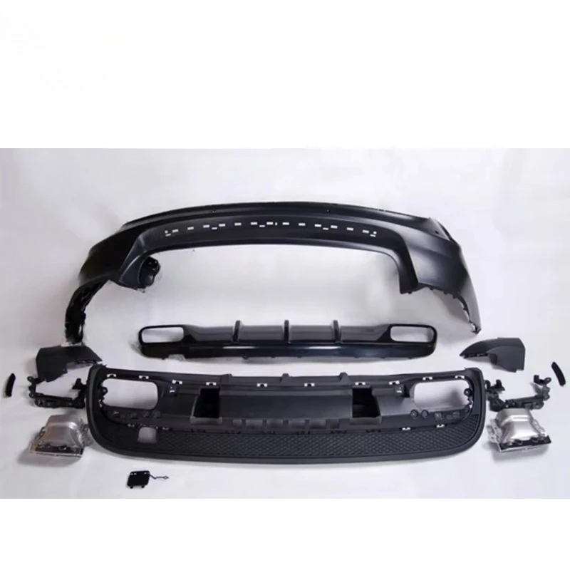 2015 Year up  PP Material Car Body Parts Rear Bumper Front Bumper Grille for GLA Class X156 to GLA45 Style Body Kit