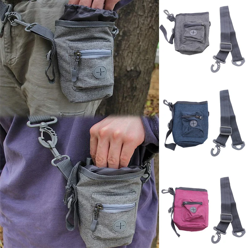 Portable Dog Training Treat Bag Puppy Snack Reward Waist Bags Dog Walking Snack Feed Pocket Pouch Detachable Pet Treat Pouch New