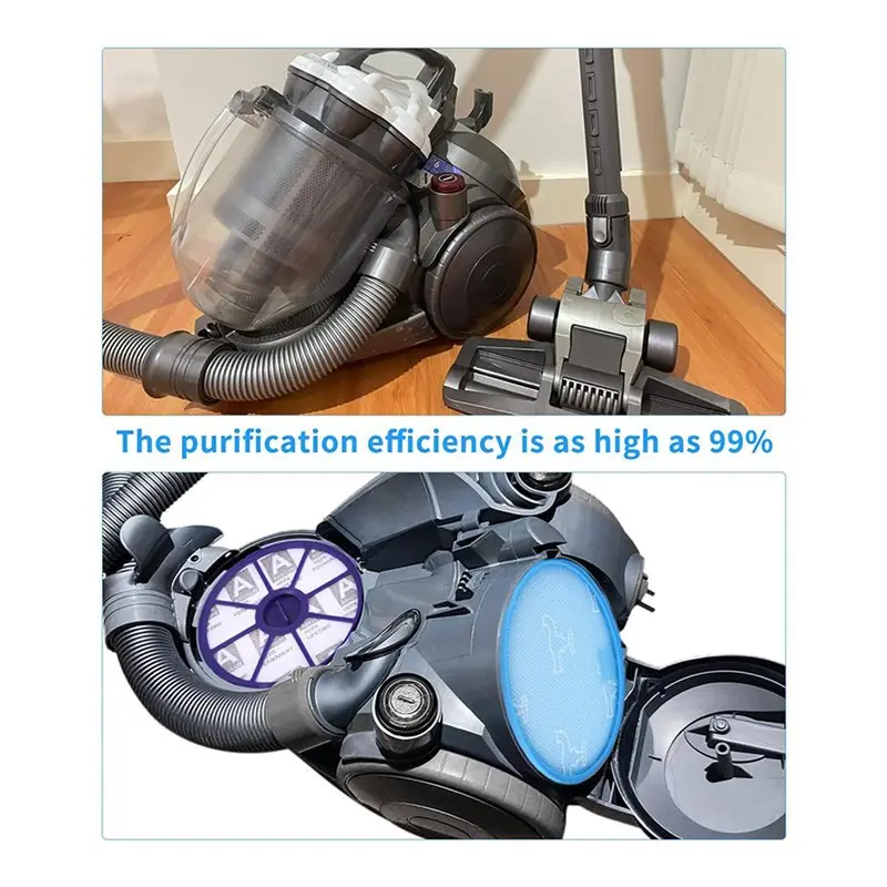 A36T-2X HEPA Filter Vacuum Cleaner Accessories For Dyson DC19, DC20, DC21, DC29, Replacement Filter For Upper And Lower Motor