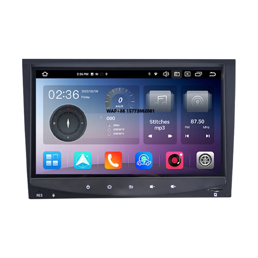 For 8 Inch Android 13  Navigation Carplay 4G LTE Car Radio for CLK-Class A209/C209 Dashboard Placement