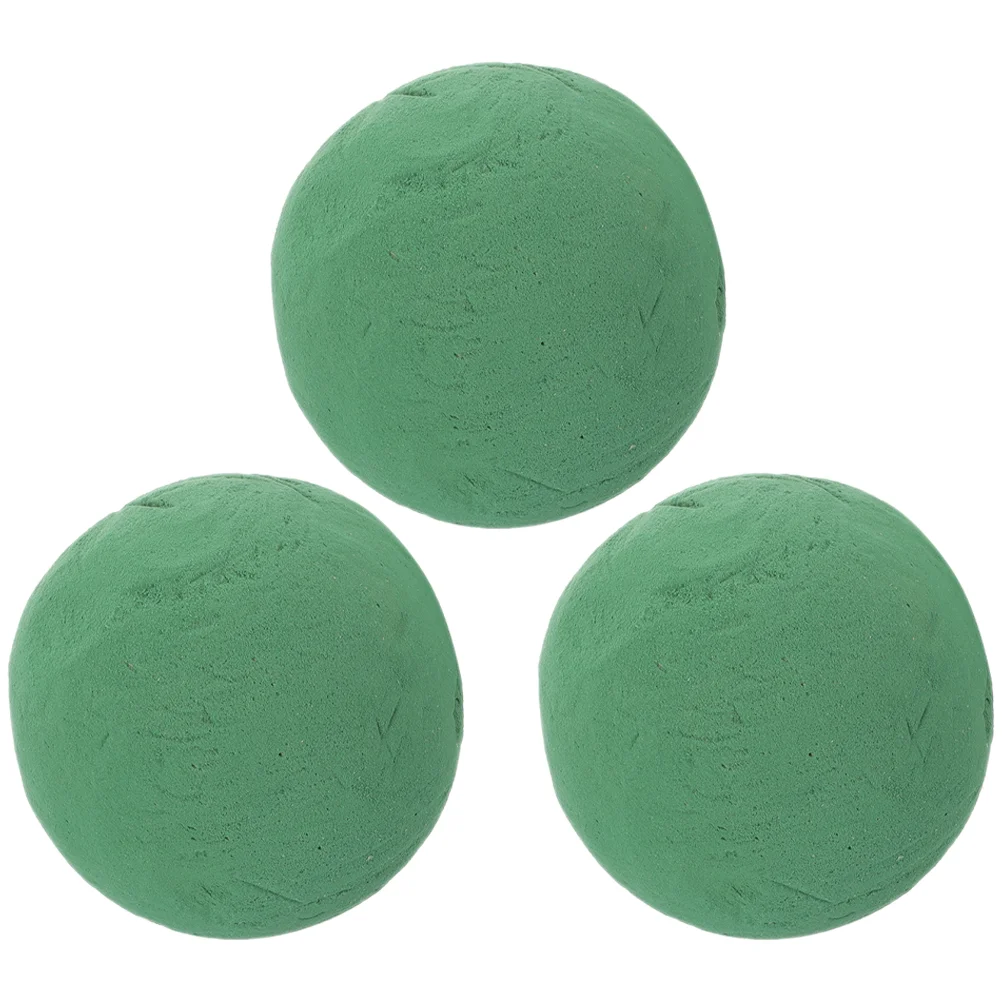 

3 Pcs Plant Flowers and Green Plants Fresh-keeping Arrangement Absorbent Sponge Ball Mud Foam Balls for Crafts Dried Foams Baby