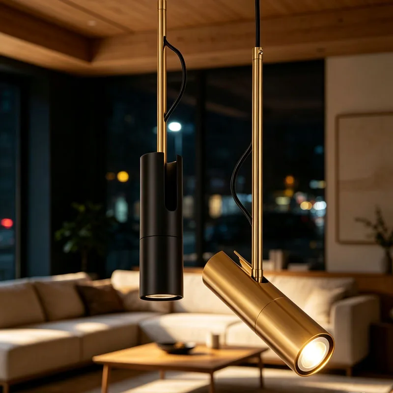 Rotatable Spotlight LED Pendant Light For Restaurant Kitchen Living Dining Room Bathroom Reading Lighting Modern Hanging Lamps
