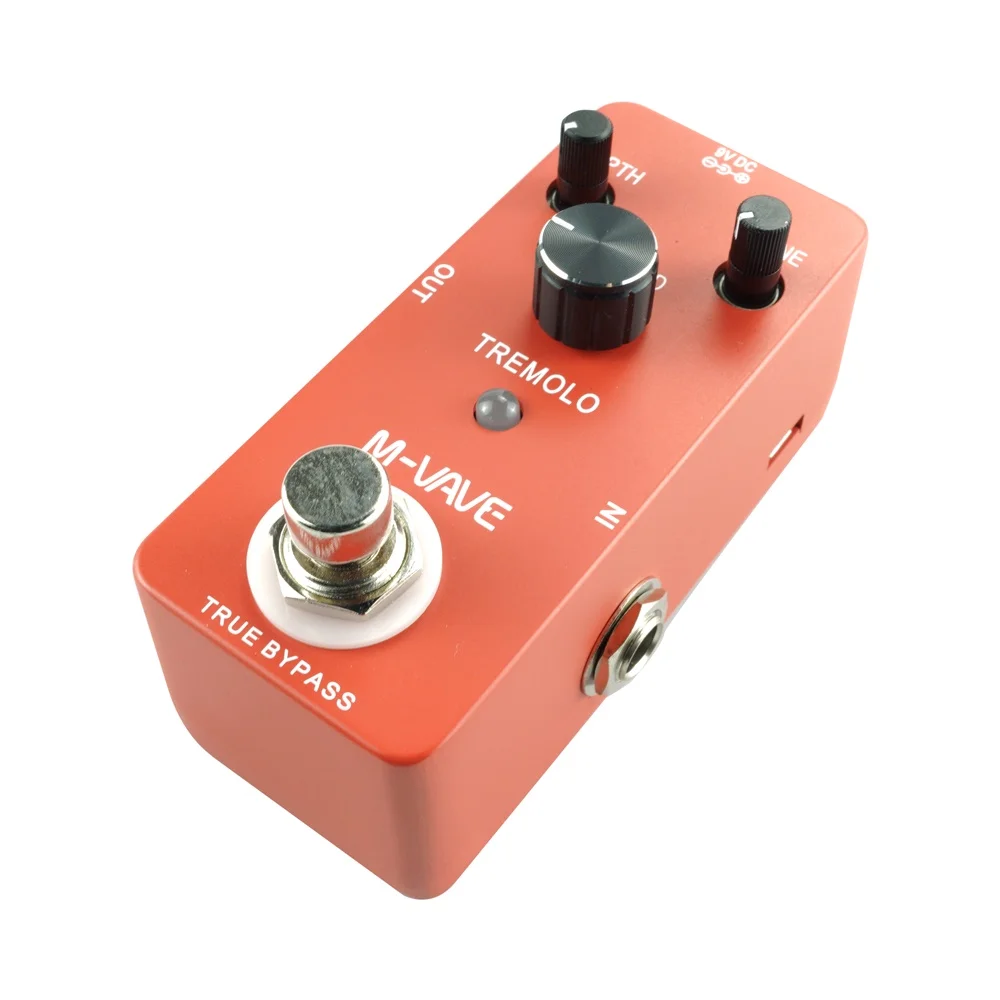 M-vave TREMOLO Classic Tremolo Guitar Effect Pedal Zinc Alloy Shell True Bypass Guitar Accessories Guitar Parts