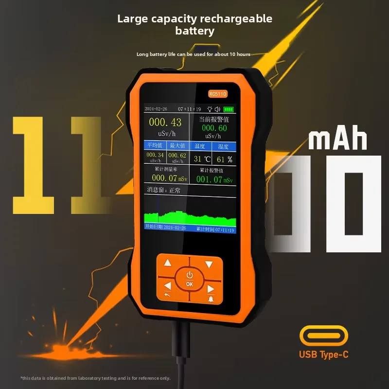 Modern Household Geiger Counter ABS Nuclear Detector Radioactive Dose Radiation Measurement Instrument X Beta Gamma Ray