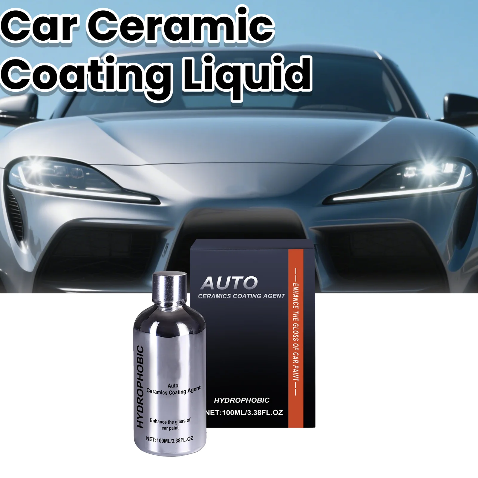 

Car Ceramic Coating Liquid Hydrophobic High Gloss Paint Protection For Polishing Restoration Long Lasting Wax Car Care Detail