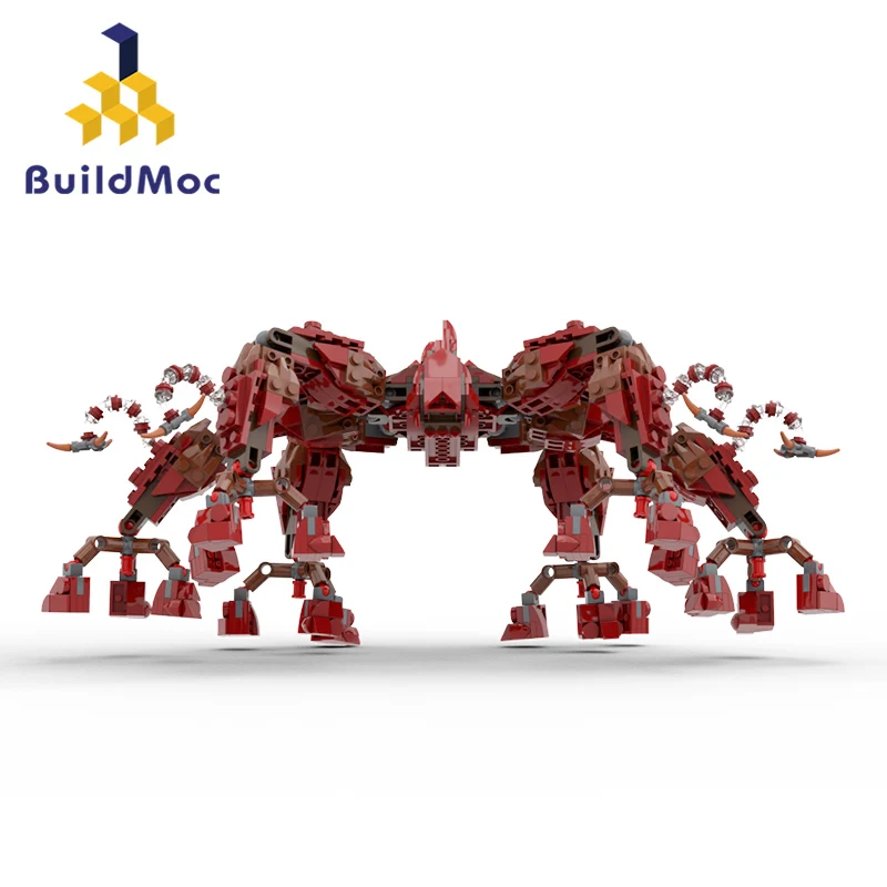 BuildMoc For Strangers Things Mind Flayer Monster Building Blocks Set Upside Down The Flayed Demogorgon Bricks Toy Children Gift