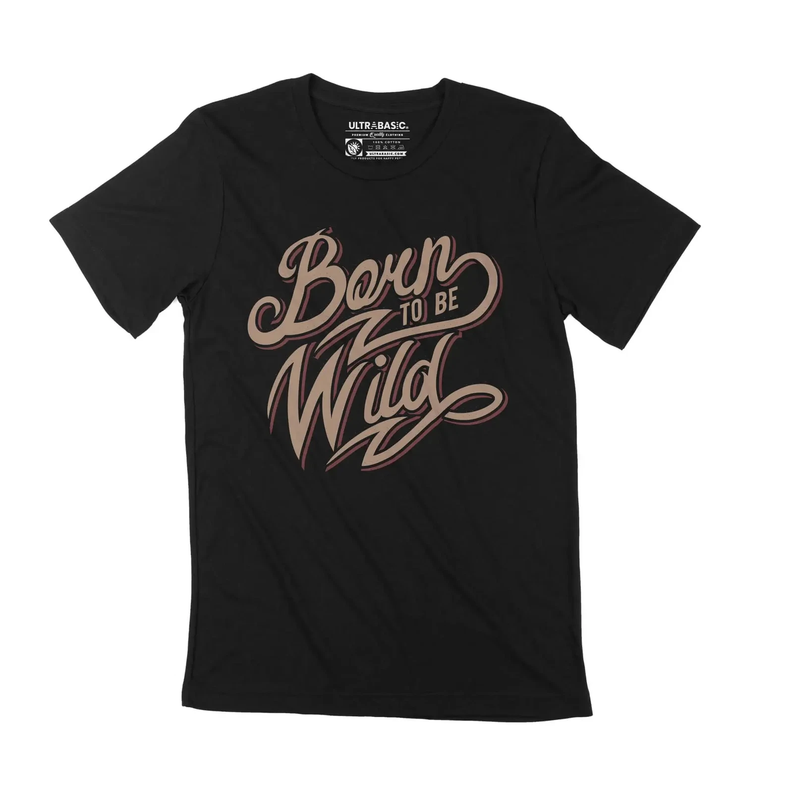 Herren-Grafik-T-Shirt „Born To Be Wild Rock Band“, umweltfreundlich, limitierte Auflage, Herren-T-Shirt, Sommer-T-Shirt aus reiner Baumwolle