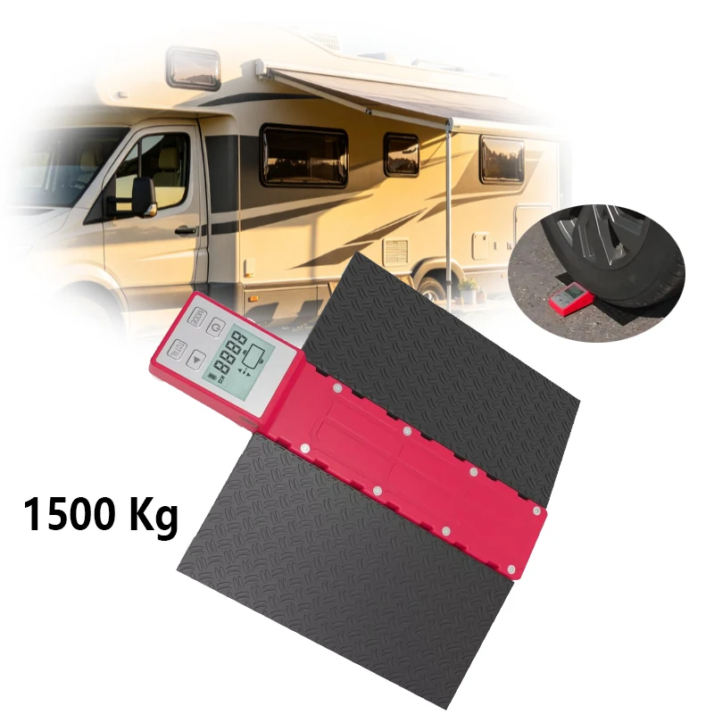 Precise Vehicle Scales 1500 Kg Kit with Ramp Durable Caravan And Motorhome RV Weighing System