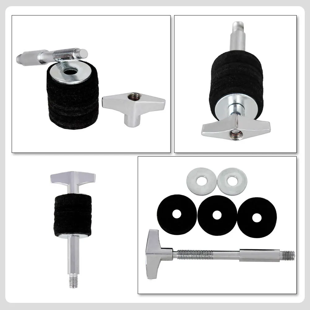 

Double-Head Screw Drum Set Cymbal Hanging Kit Part Jazz Percussion Instrument Accessory Sturdy Rust-Proof