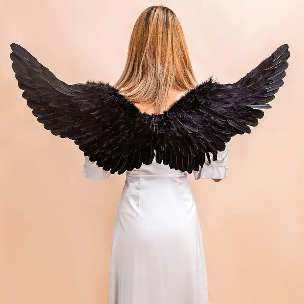 DIY Home Decoration Tanz Show Requisiten Haarband Frauen Cosplay Zubehör Engel Feder Flügel Foto Requisiten Teufel Feder Flügel