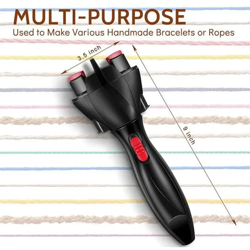 Electric Hair Styling Tool 360 Degree Rotate Automatic Hair Braider Hair Braider Styling DIY Two Strands Twist Braid Maker