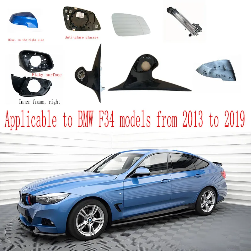 

Rearview mirror housing - Suitable for BMW 3 Series F34 - Rearview mirror cover - Rear shell - Rearview mirror inner frame