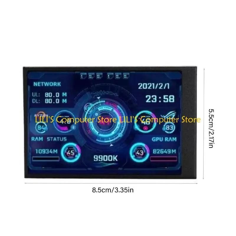 A52b Metal USB C Screen Secondary 3.5inch صور واضحة وديناميكية اتصال بسلاسة لحل الشاشة المزدوجة