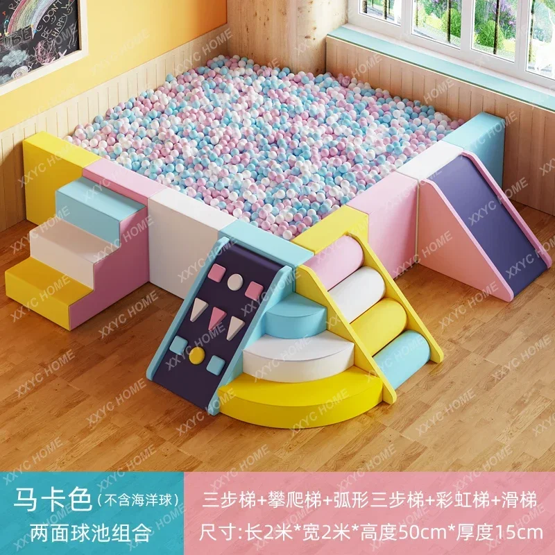 Frühe Bildung Kindergarten Soft Bag Ocean Ball Pool Kinder Indoor Baby Zaun Soft Wave Pool Sand Pool Zaun