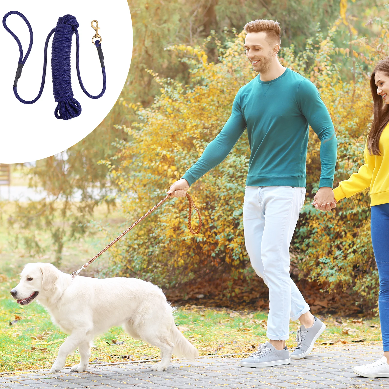 

10 Meter Extra-long Traction Rope Dog Lanyard Training Heavy Pet Leash Outdoor Lead Large Belt