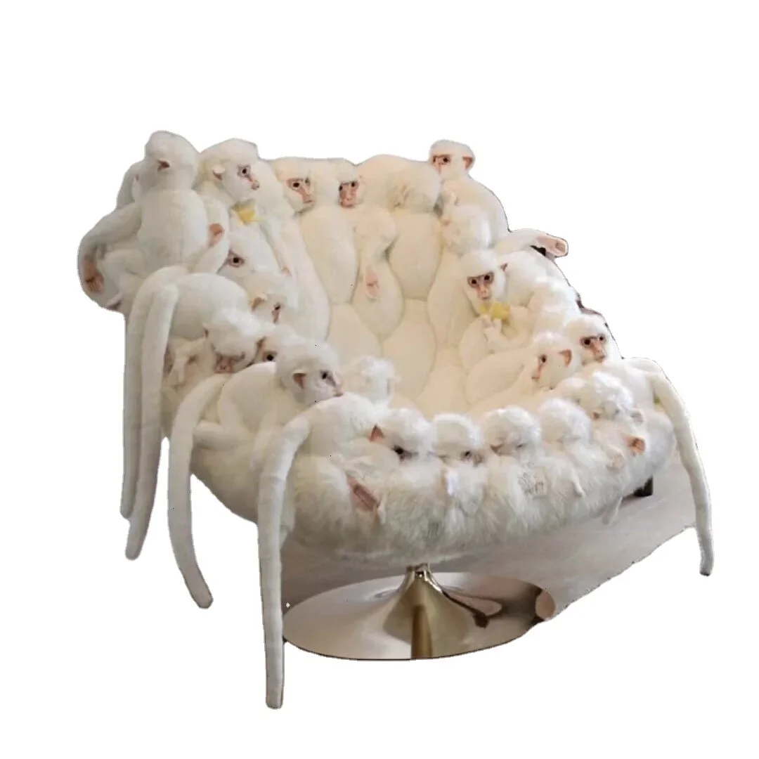 Nordic Designer Creative Personality Art Style Opposite Sex Doll Animal Doll Lazy Cloth Polar Bear Sofa
