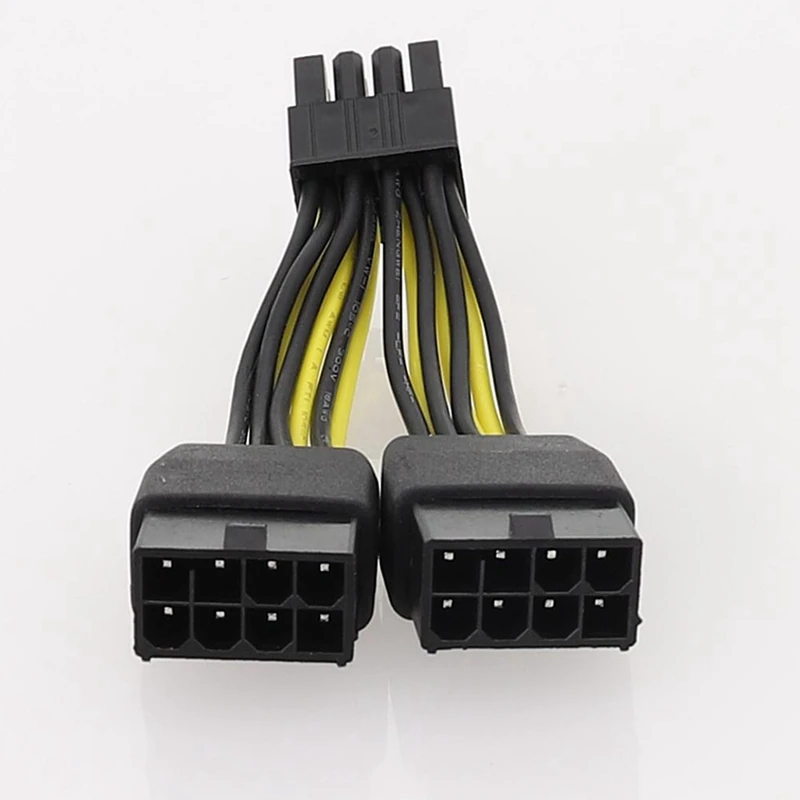 Practical Dual 8Pin to 8Pin Power Cable Graphics Card Power Cord Cable for NVIDIA TESLA K80/M40/P100/V1 GPU 10cm, A view 3
