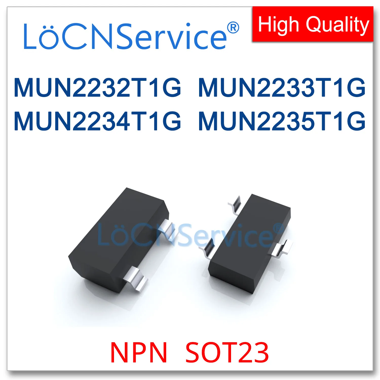 

LoCNService 3000PCS 500PCS SOT23 SC59 MUN2232T1G MUN2233T1G MUN2234T1G MUN2235T1G NPN SMD Transistor High quality Made in China