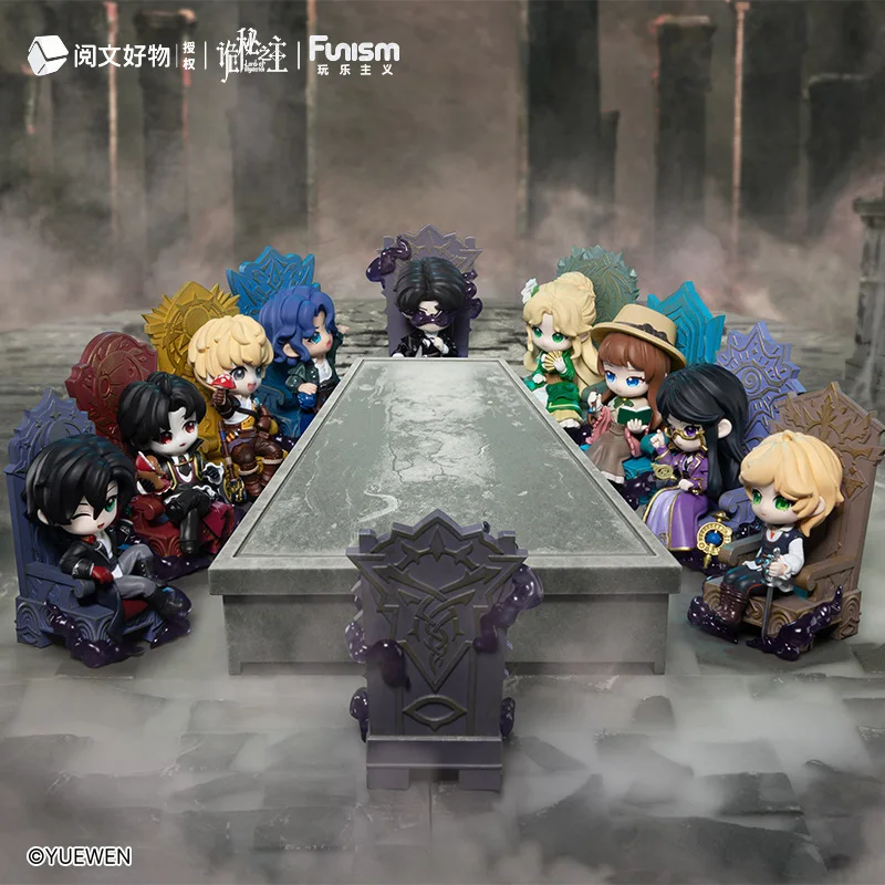 

Funism Lord Of The Mysteries Tarot Club Destiny Invitation Blind Box Chibi Figure Anime Peripheral Collectible Decor Ornaments