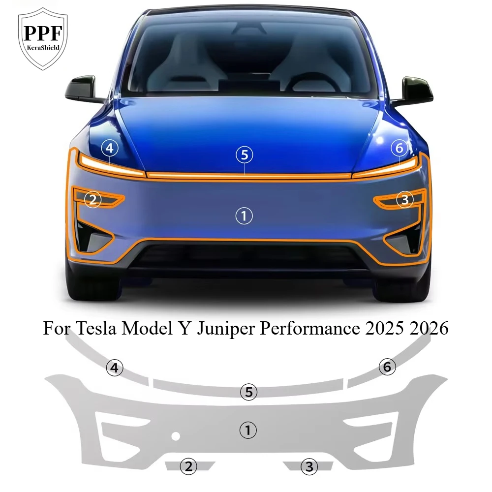 

For Tesla Model Y Performance Juniper 2025 2026 Pre-cut Clear PPF TPU Paint Protection Film Anti-Scratch Sticker Repairable Kit