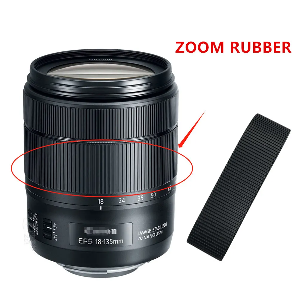 New Original Zoom Grip Rubber Ring For Canon EF-S 18-135 f/3.5-5.6 IS USM Lens Digital Camera Part