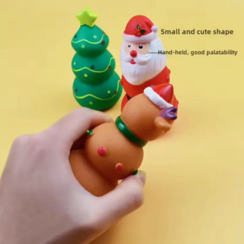 Bissfestes, quietschendes Gummispielzeug für Hunde, Latex-Kauspielzeug in Tierformen für die Schallherstellung von Welpen, Heimtierbedarf für Hunde – Detail 14