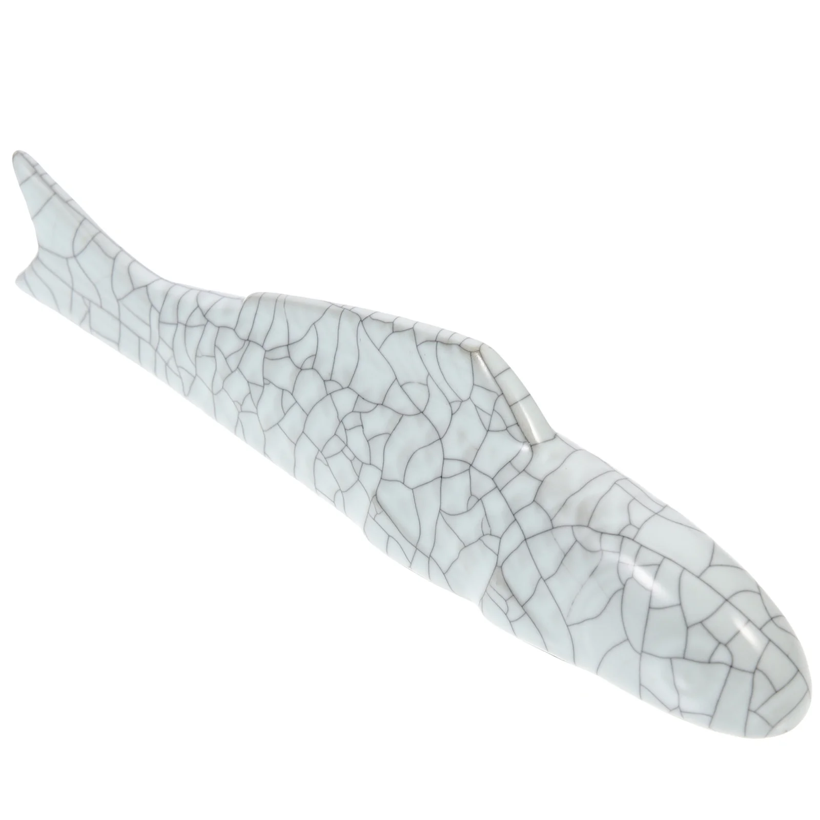 Keramik-Briefbeschwerer in Karpfenform, chinesisches Kalligraphie-Werkzeug, langes, glattes Papier, flach, ordentlich, Auszeichnungen, Zeremonie, Geschenk