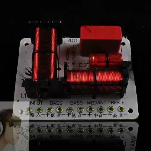 4 Way Audio Crossover Network For Floor Standing Speaker Dual Woofer Treble Mid Bass Frequency Divider Audio Speaker Filter