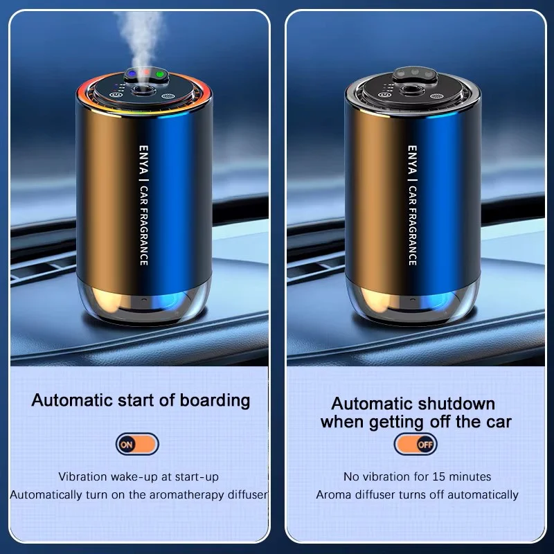Car Air Freshener 3 in 1 Color Car Perfume Aroma Diffuser Automatic Spray Deodorization Aroma Diffuser Colorful Atmosphere Light