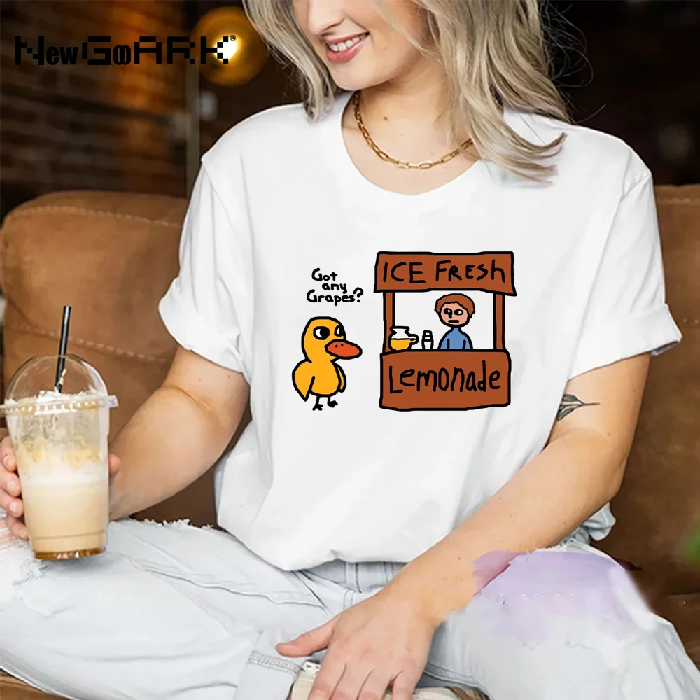 T-shirt Funny Iconic YouTube Duck Graphic Tee Hipster Tops  Song Shirt Got Any Grapes Ice Fresh Homemade Lemonade Stand Meme