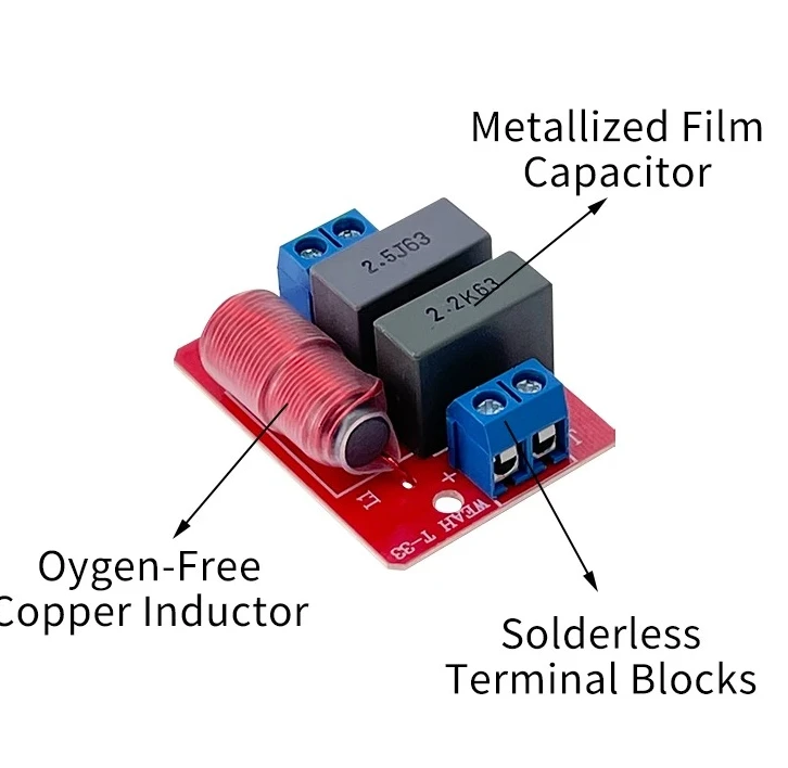 10 Uds Tweeter divisor unidireccional para coche Cross T 33 altavoz de tres vías red Audio filtro de paso alto