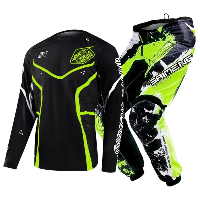 motocross gear set child boy girl 5 6 7 8 9 10 11 12 13 14 15 years old Off-road Combo jersey and pants for Kids racing MX MTB