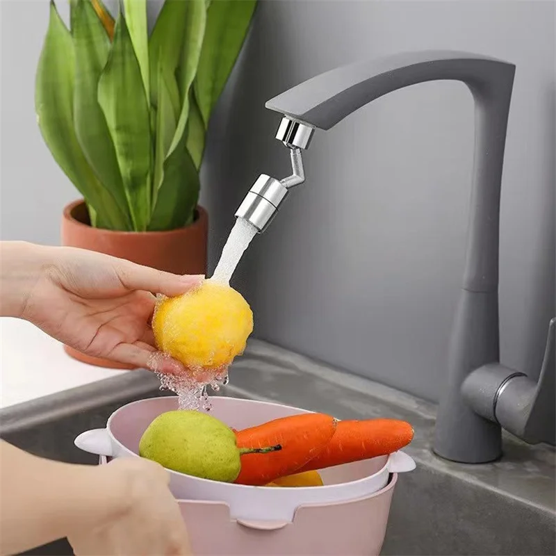 Universal 720° Rotation Kitchen Faucet Head Tap Anti-splash Aerator Splashproof Swivel Water Saving Faucets Extender Adapter