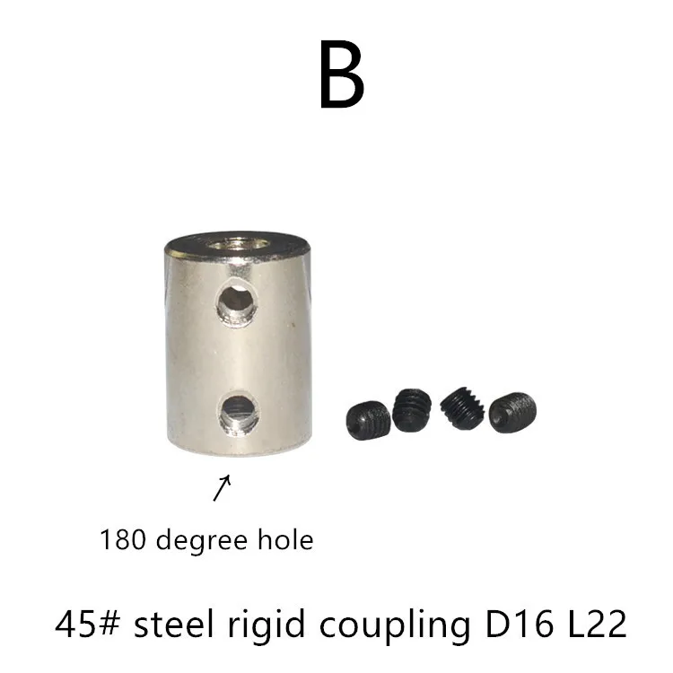 LINK CNC Rigid coupling diameter 16mm length 22mm cylindrical  motor parts steel sleeve model mechanical transmission