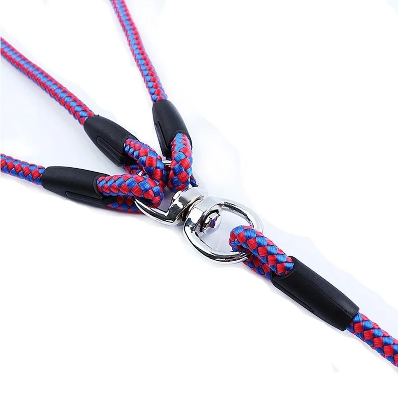 3-Way Dog Leash - Tangle-Free Walking System For Multiple Dogs With Padded Handle