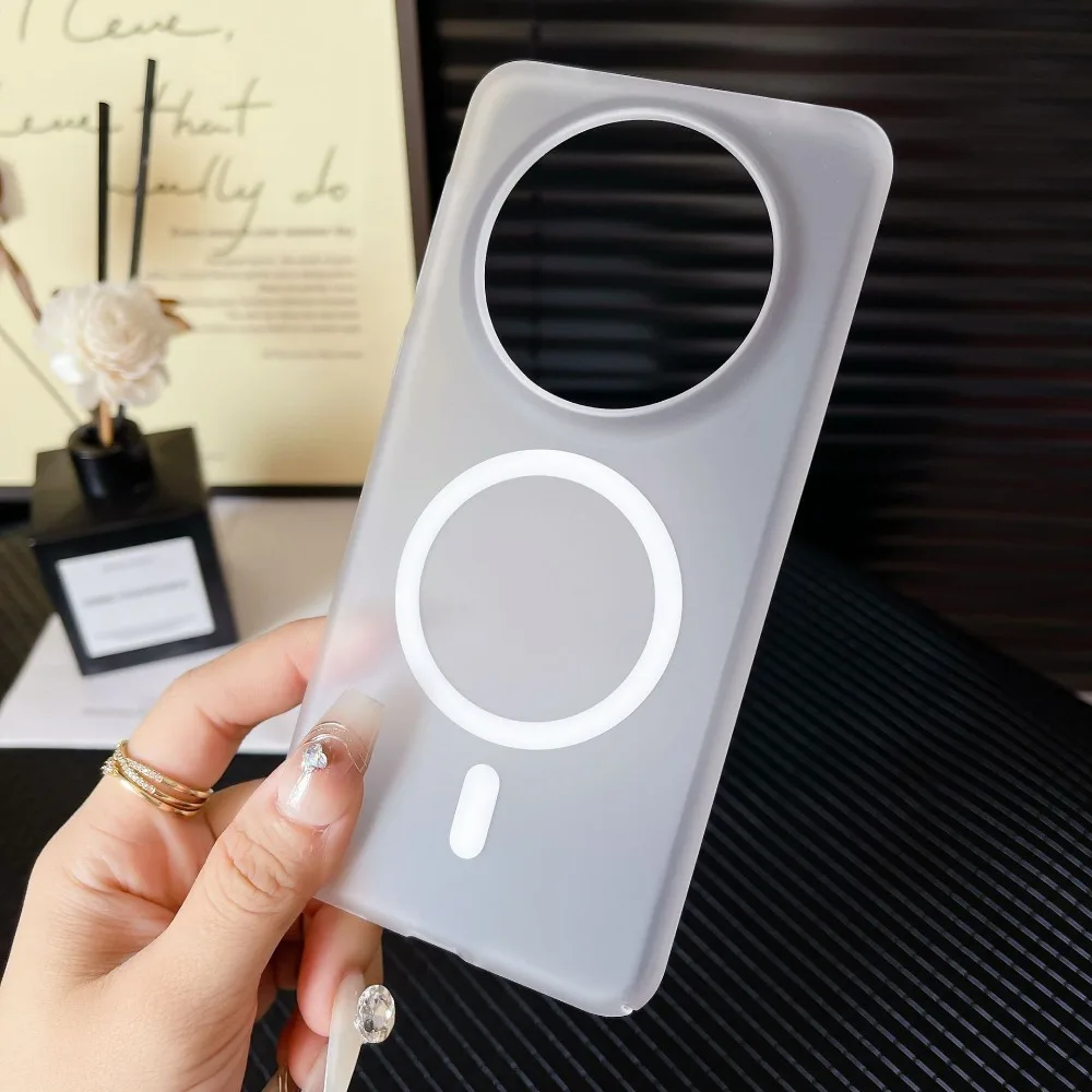 

Clear Mist Magnetic Mobile Phone Case for Huawei Nova14Ultra 13PRO 12 Simple PC Frosted Ice Anti-drop Protection Cover