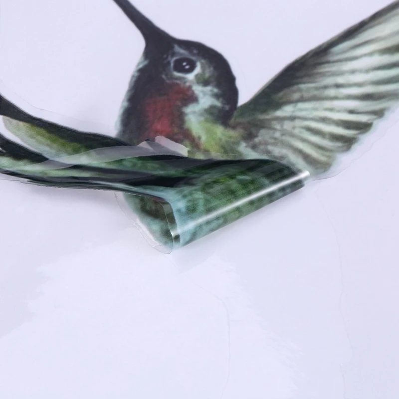 8 Large Beautiful Humming Bird Static Cling Window Stickers Hummingbird Anti Collision Bird Strike Window Stickers