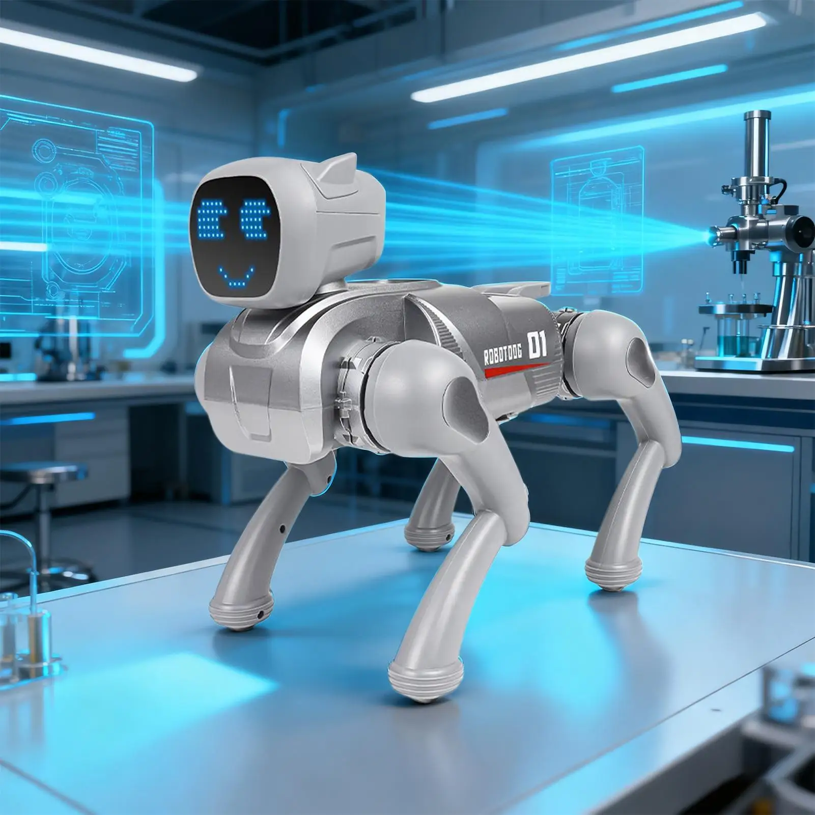 Robot chiot, contrôle par application vocale, jouets éducatifs réalistes, marche intelligente, chiens robotiques, animaux de compagnie pour enfants filles, voyage à domicile en intérieur