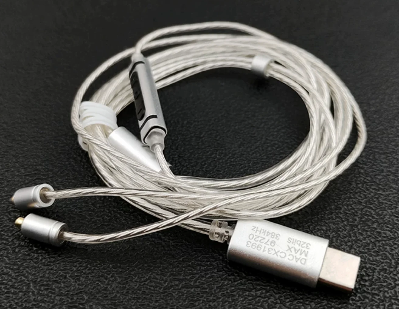 CX31993+MAX97220 dual-chip TypeC three-button with volume control and microphone mmcx