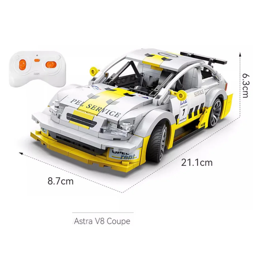 

Масштаб 1:20 Модель Строительный блок ASTRA V8 COUPE DTM Гоночный спортивный автомобиль Радио 2,4 ГГц Автомобиль с дистанционным управлением Кирпичи Приложение Радиоуправляемые игрушки