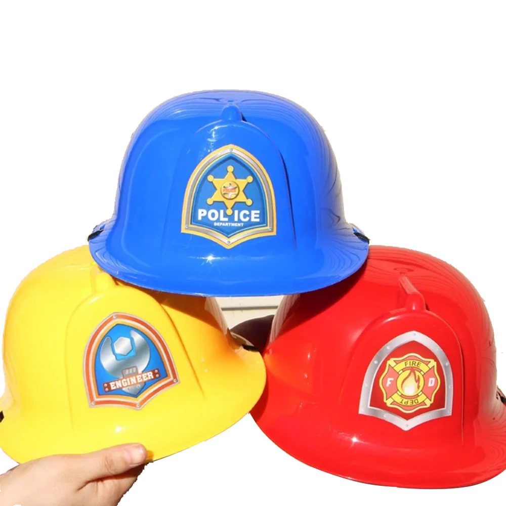 1/3/5/10/20pcs Yellow Construction Worker Hard Plastic Hat Helmet Kids Boy Engineering Theme Birthday Party Decoration Supplies