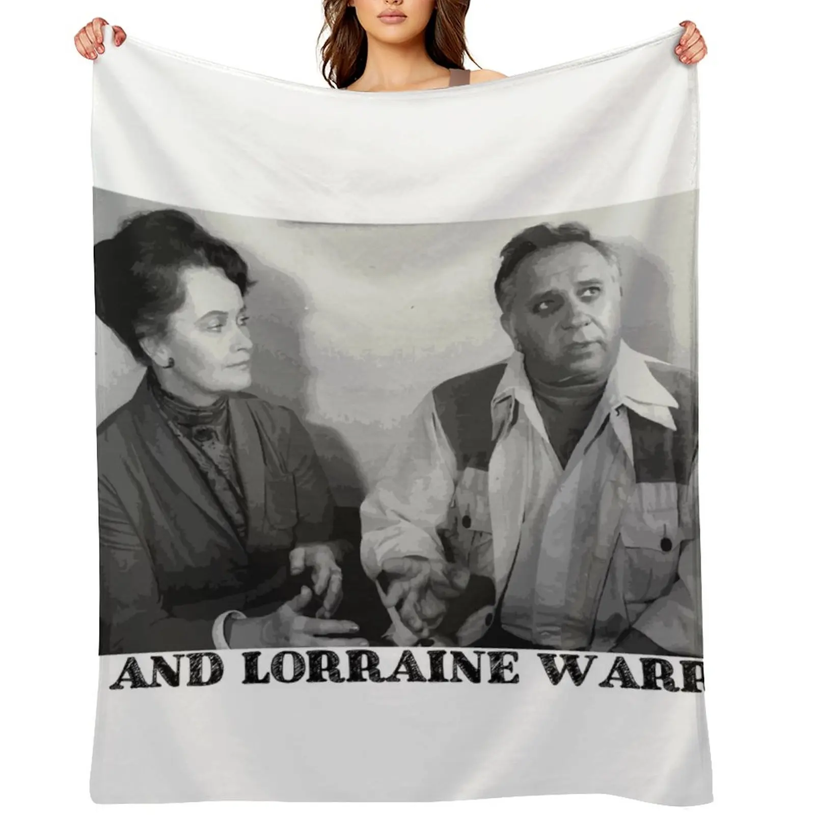 

Ed and Lorraine Warren shirt Throw Blanket Furry Flannel Fabric Soft Plaid Blankets For Bed Blankets