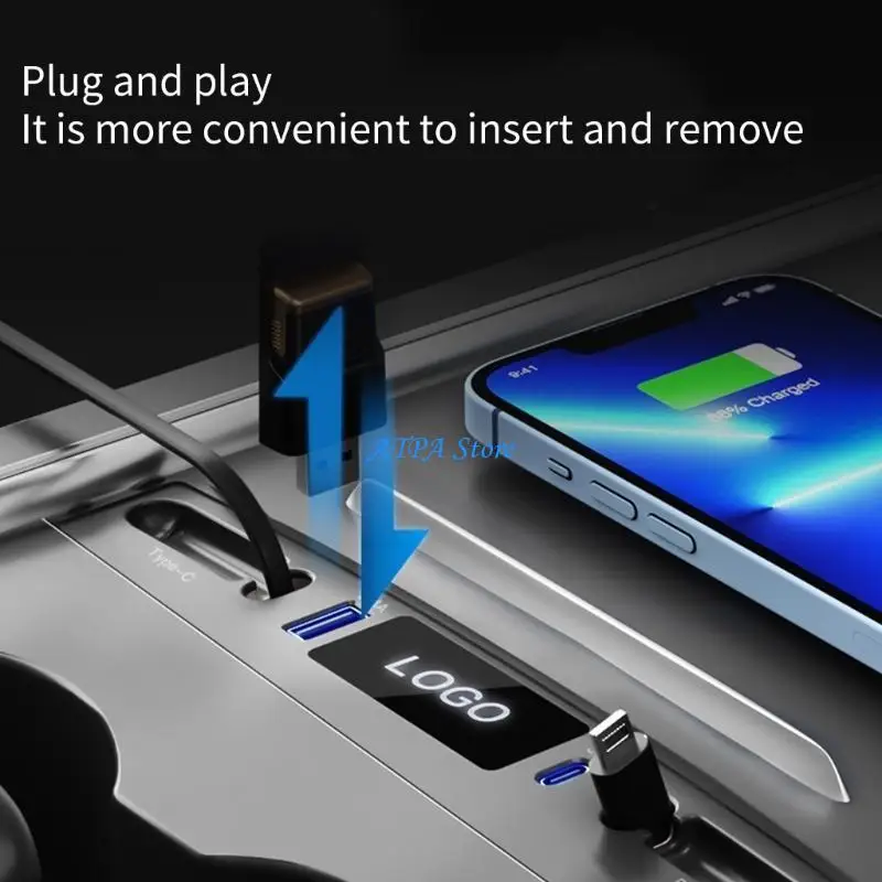 

U13C Data Transfer Adapter with Cable Fast USB Expansion Spiliter For