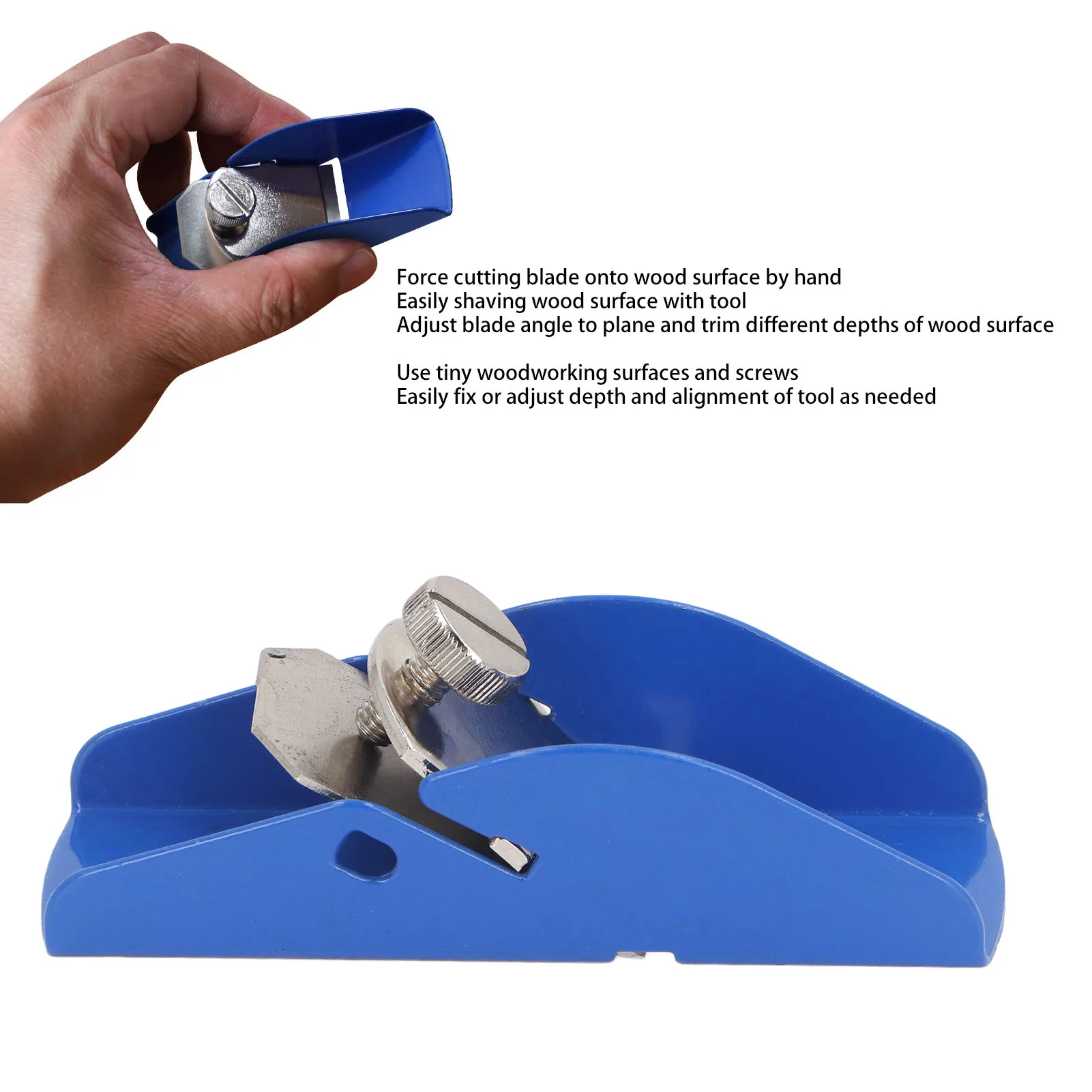 Mini Hand Planer Woodworking Small Trimming Pocket Hand Metal Plane With Adjustable Block