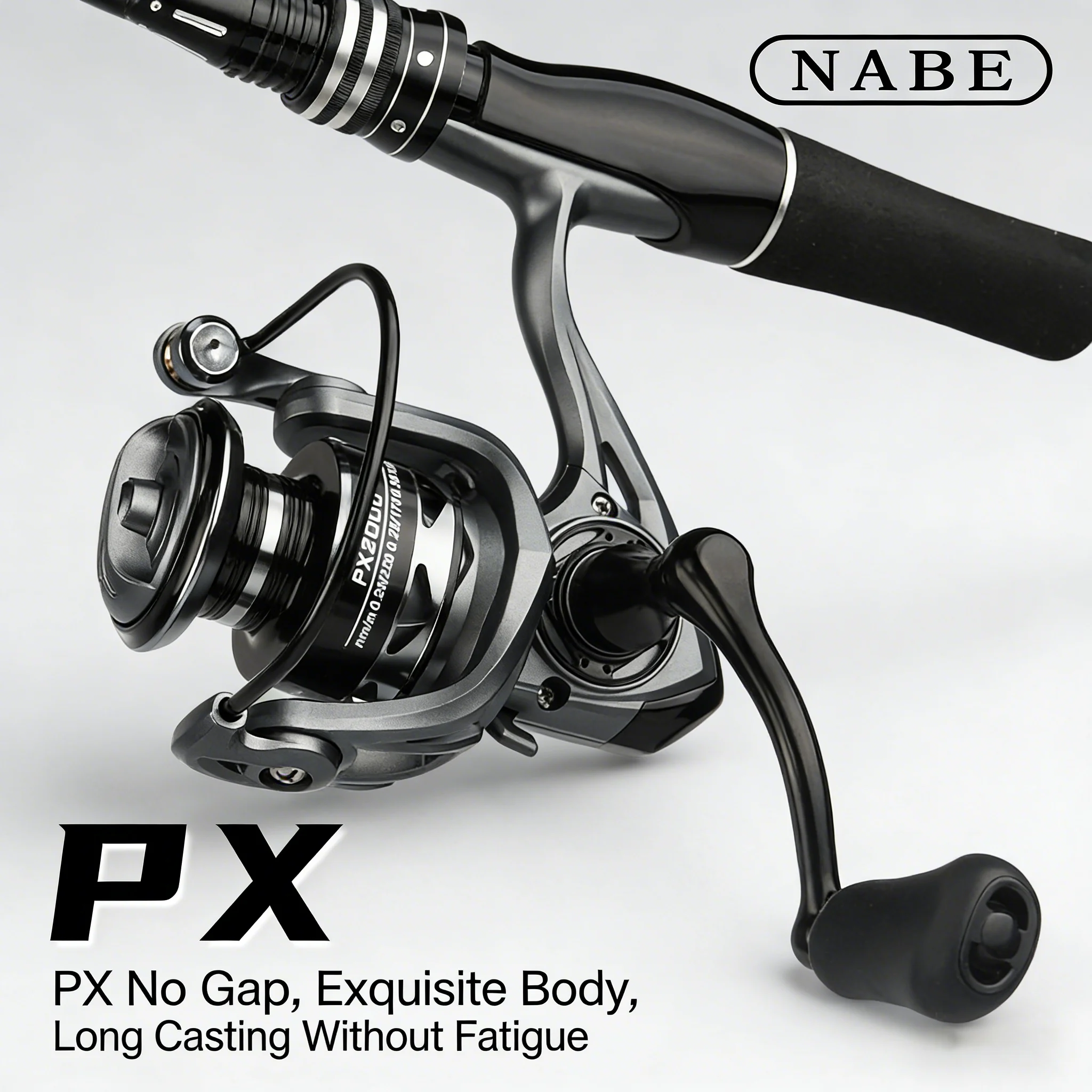 Bass Spinnrolle Metallspule 5,5:1 Gang IPX6 Wasserdicht Doppellager Allgemeine Forellen Angelrolle