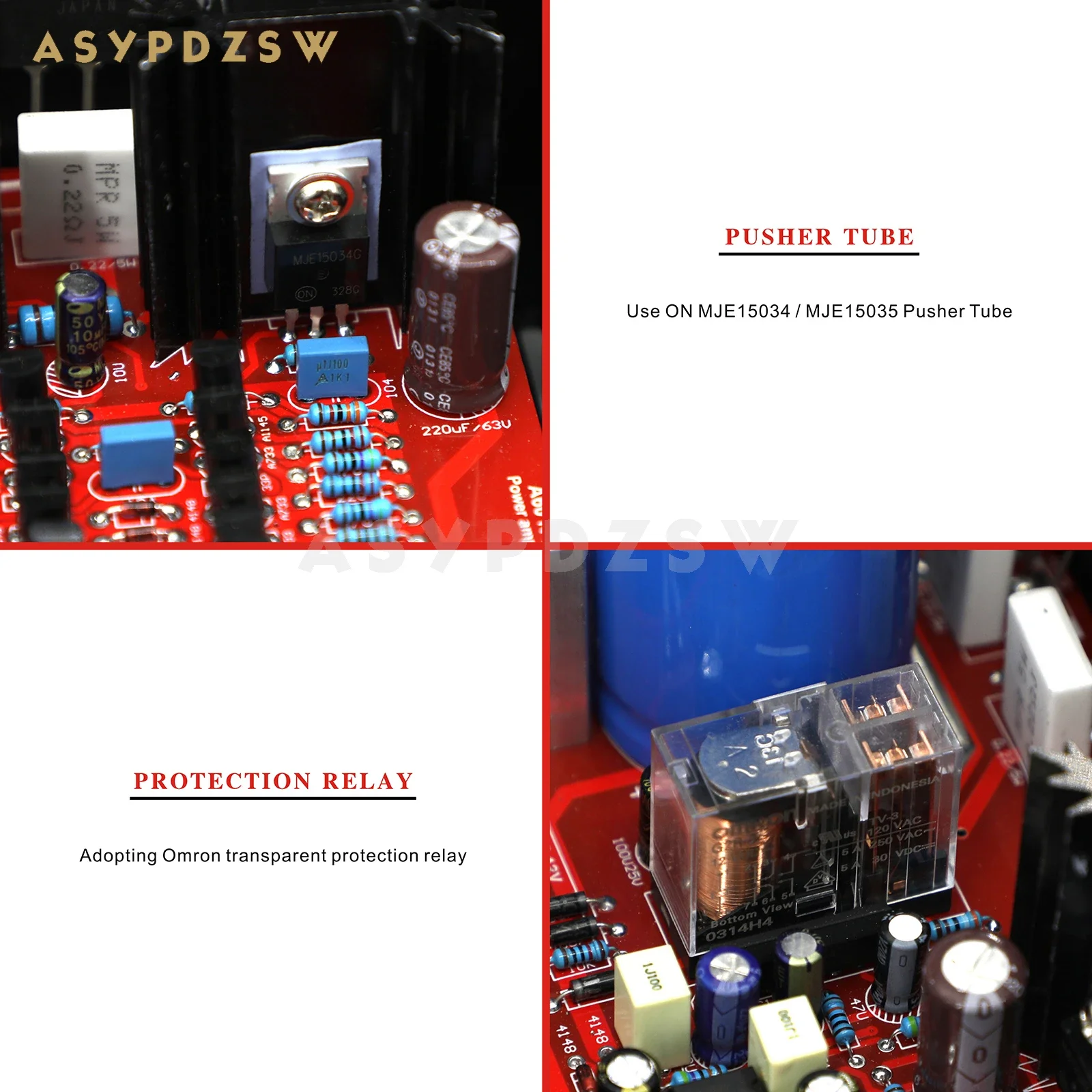 Amplificateur de puissance A-60 HIFI fini, phase de référence A60, retour en courant 200W + 200W