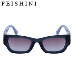 Feishini Star Quality Original Sunglasses Women Cat eye UV400 Luxury Brand Fashion Vintage Trendy Narrow Eyewear UV Protection