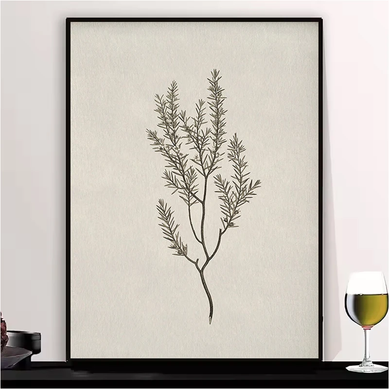 

Vintage Botanical Flower Poster Print Beige Tones Floral Blossom Poster Canvas Wall Art Mural For Home Decor Room Aesthetic