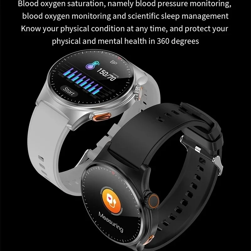 2025 Jam Tangan Pintar Pria NFC GPS Pelacak ECG PPG Baru Asisten Pria Monitor Tekanan Jam Tangan Pelacak Pria Wanita Smartwatch Untuk huawei